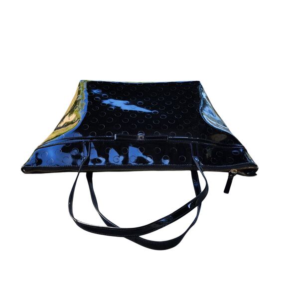 Kate Spade Sophie Camellia Street Tote Bag Patent Leather Polka Dot Bow - Picture 5 of 16